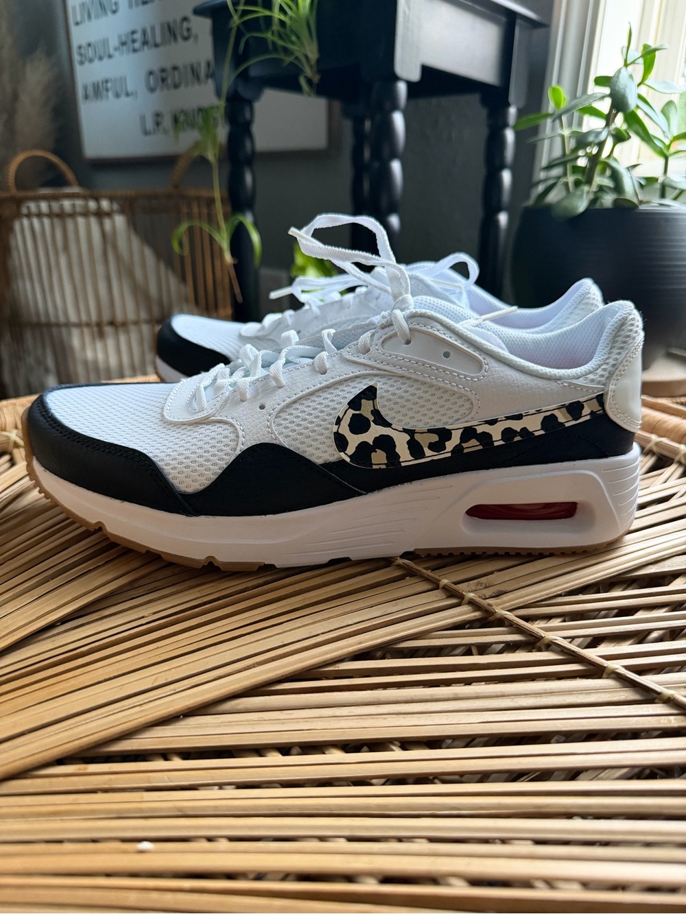 Nike Women’s Air Max SC Sneakers with Leopard Swoosh